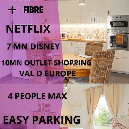 A 5 Min De Disneyland Paris Appartement Cosy Avec Jardin Terrasse Privee Chessy  Exterior photo